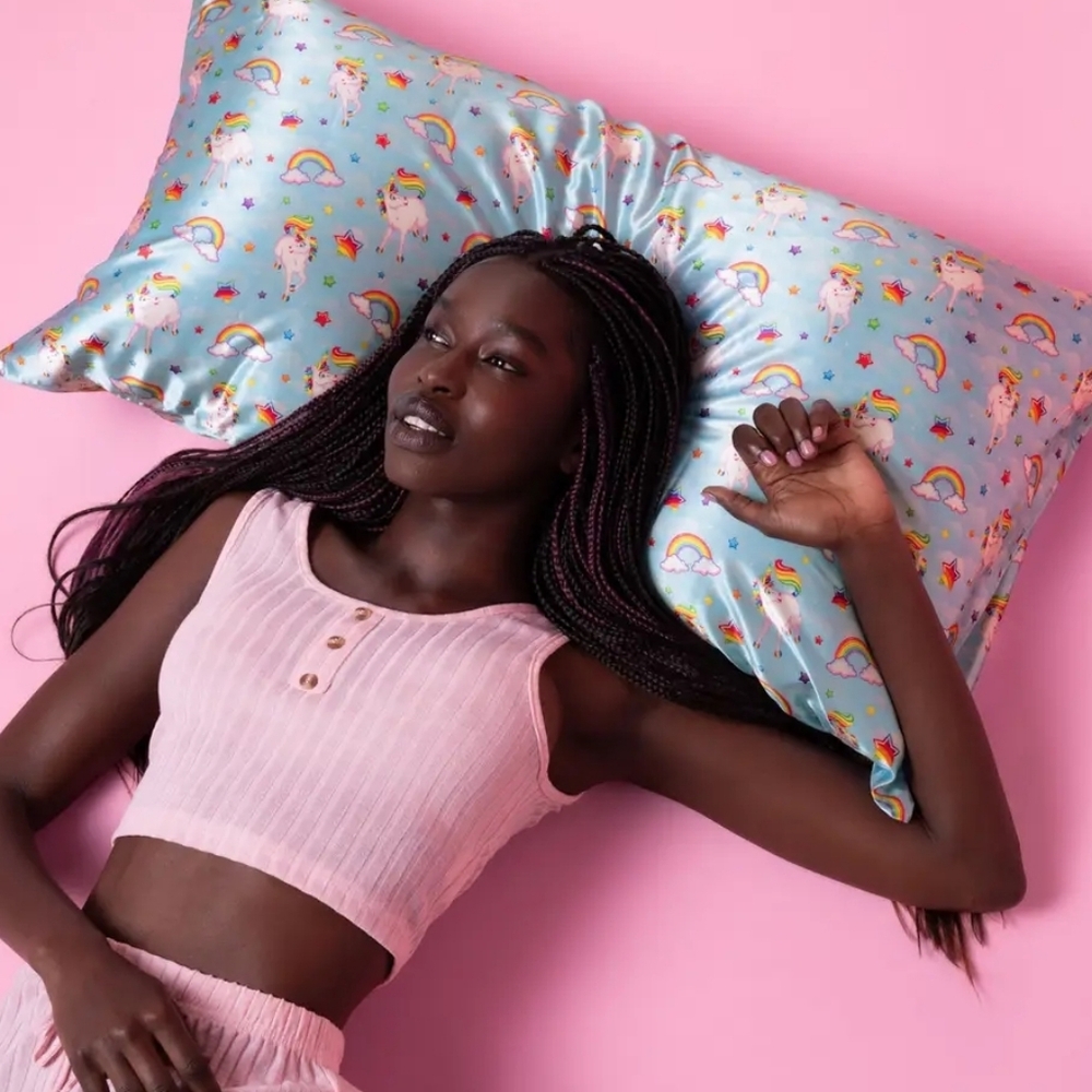 Lisa Frank X Kitsch King Size Satin Pillow Case " Markie" 36x19x NIB